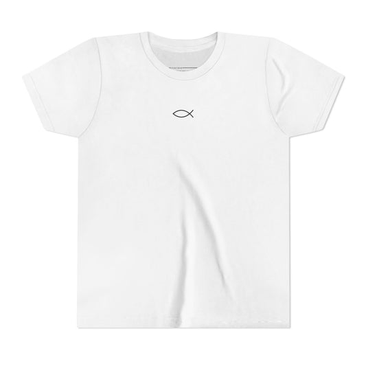 Kids Christian Ichthys T-Shirt | Minimal Faith Symbol Tee