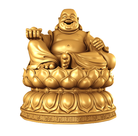 Laughing Buddha T-Shirt — Symbol of Happiness and Good Fortune