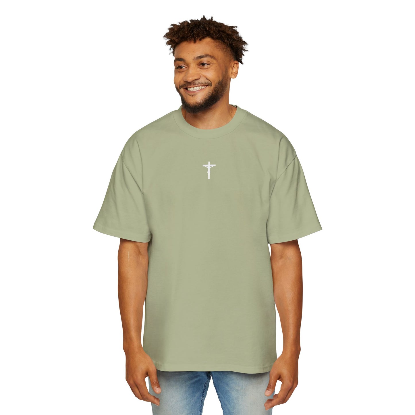 Adult-Minimal Cross Christian T-Shirt | Easter Faith Tee