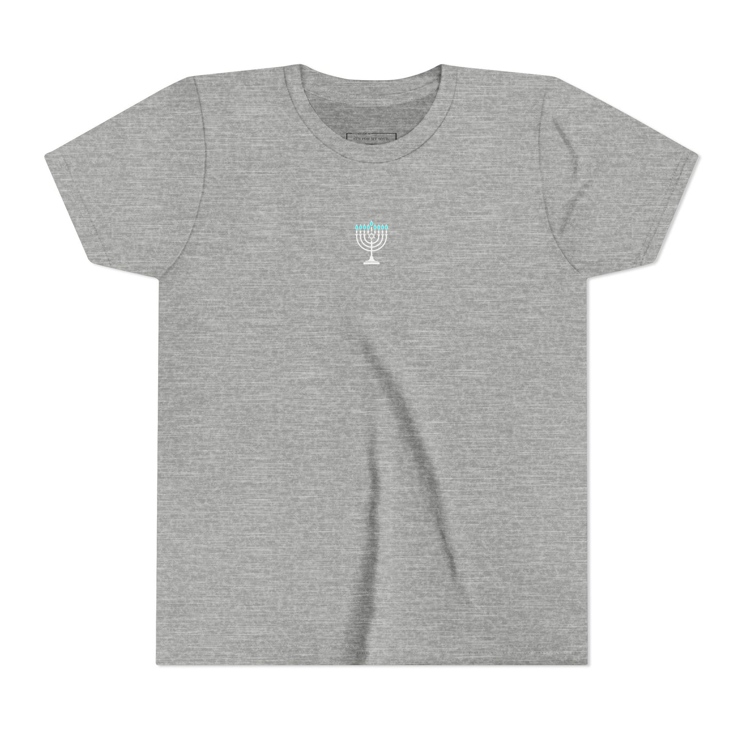 Kids Hanukkah Light T-Shirt | Faith & Resilience Symbol Tee