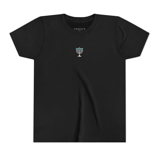 Kids Hanukkah Light T-Shirt | Faith & Resilience Symbol Tee