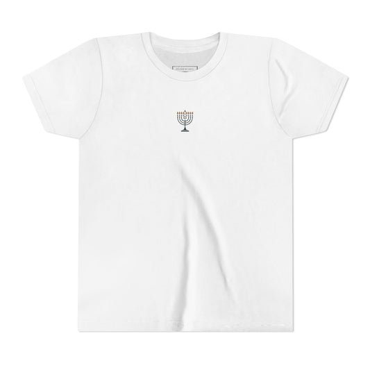 Kids Hanukkah Light T-Shirt | Faith & Resilience Symbol Tee