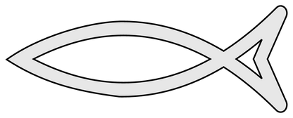 Kids Christian Ichthys T-Shirt | Minimal Faith Symbol Tee