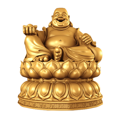 Laughing Buddha T-shirt— Symbol of Happiness and Good Fortune