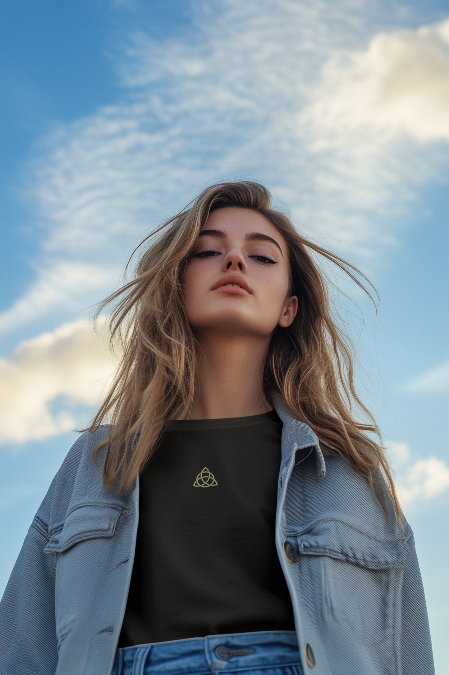 Adults Triquetra Celtic Knot T-Shirt - Symbol of Unity & Eternity